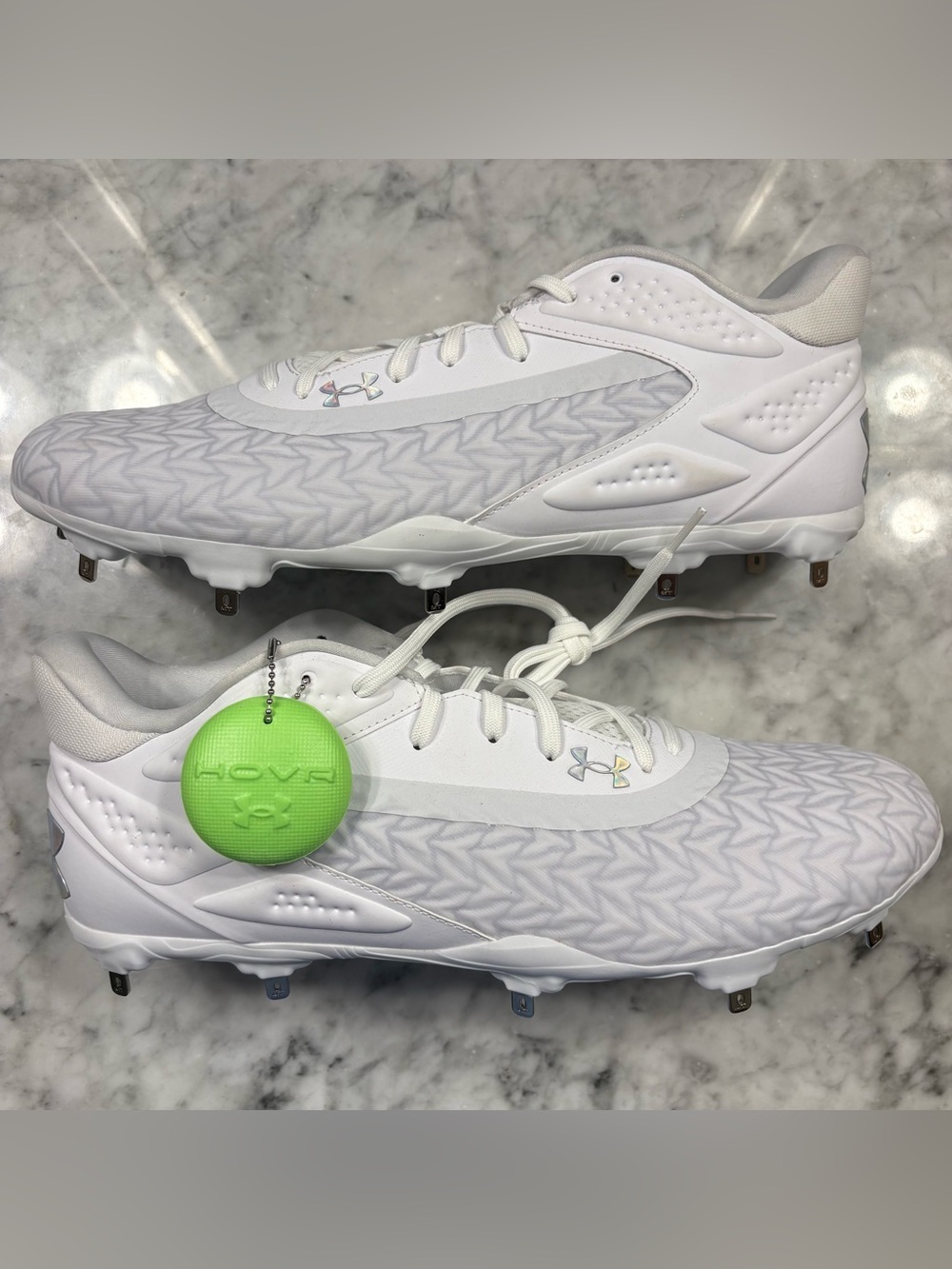 Under Armour Men's UA Yard MT 3.0 Metal Adult Baseball Cleats Size 15 White